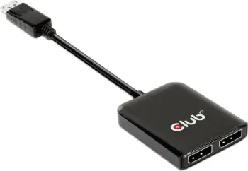 Adapter DisplayPort Club3D Multi Streaming Transport Hub 1xDP në DP/HDMI 4K60Hz, 1m, gri