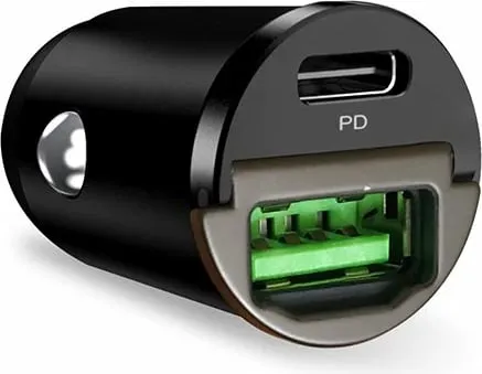 Karikues veture Puro Mini 30W, USB-C & USB-A, i zi - 1