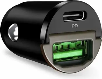 Karikues veture Puro Mini 30W, USB-C & USB-A, i zi