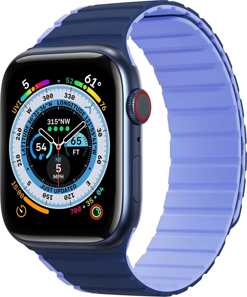 Rrip magnetik për Apple Watch Dux Ducis LD Version, 49/45/44/42mm, Kaltër - 1