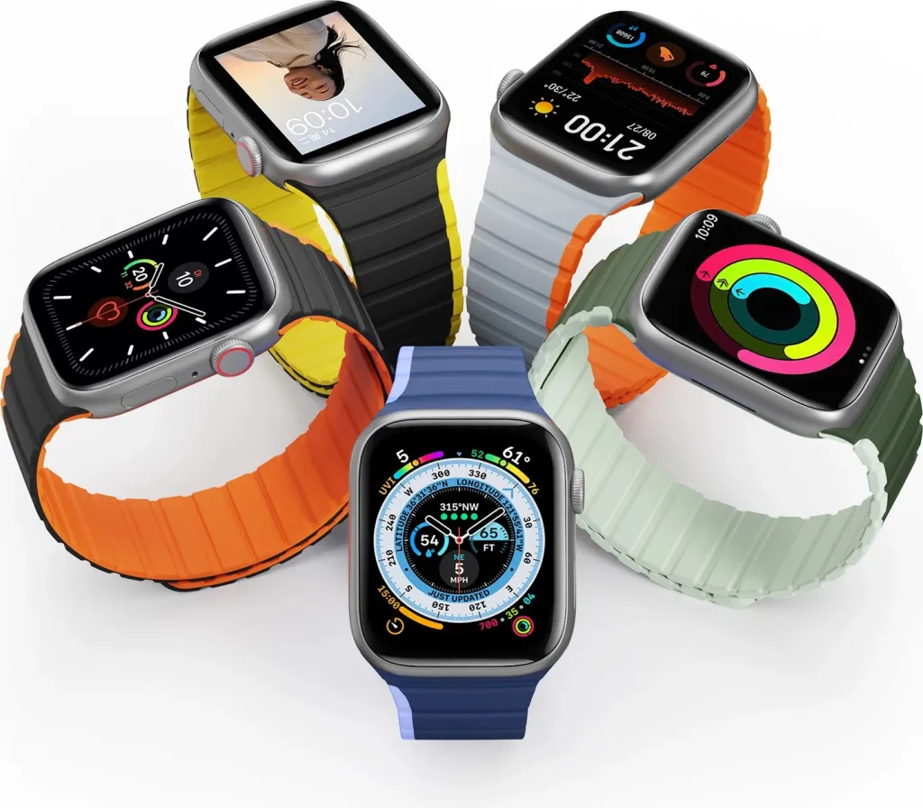 Rrip magnetik për Apple Watch Dux Ducis LD Version, 49/45/44/42mm, Kaltër - 2