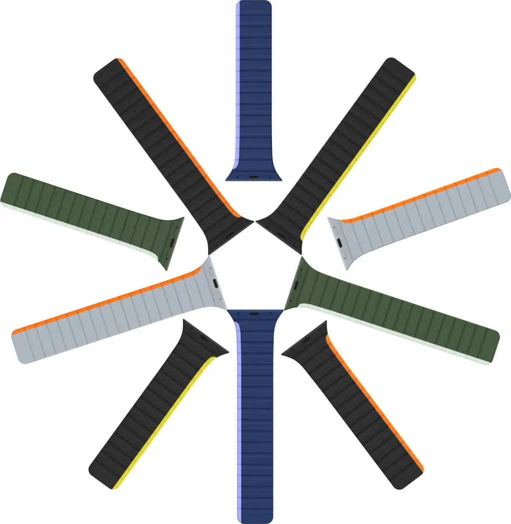 Rrip magnetik për Apple Watch Dux Ducis LD Version, 49/45/44/42mm, Kaltër - 3