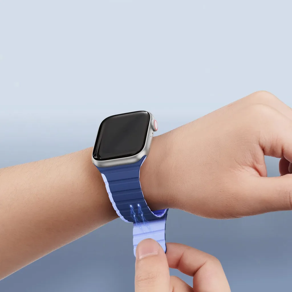 Rrip magnetik për Apple Watch Dux Ducis LD Version, 49/45/44/42mm, Kaltër - 5