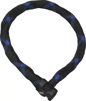 Zinxhir sigurie për biçikletë ABUS Ivera Chain 7210/110, 1100mm, zi/blu