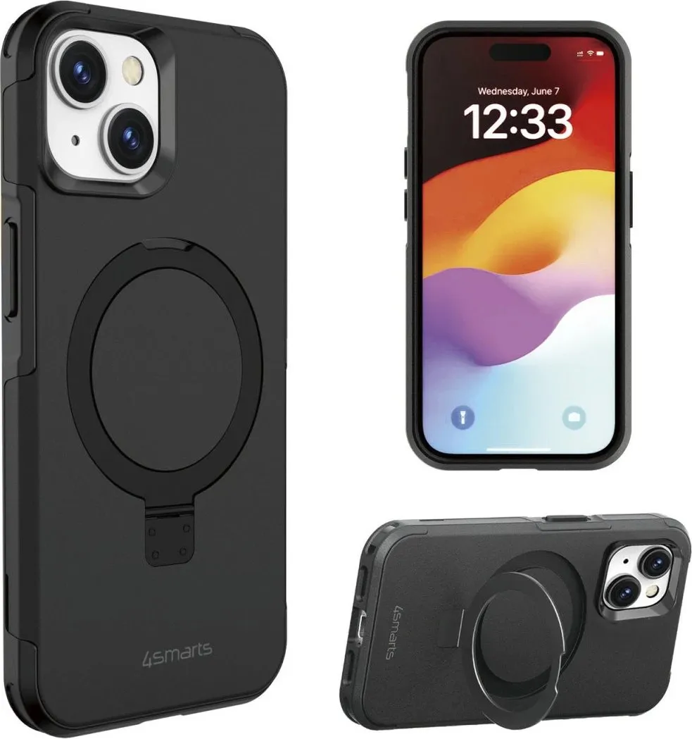 Mbështjellës 4smarts Defend, iPhone 15 Plus, 17 cm (6.7"), i zi - 2