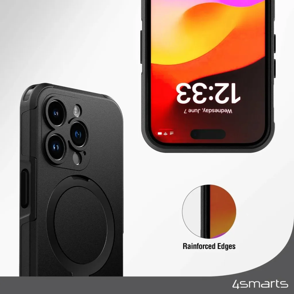 Mbështjellës 4smarts Defend, iPhone 15 Plus, 17 cm (6.7"), i zi - 9