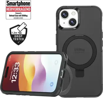 Mbështjellës 4smarts Defend, iPhone 15 Plus, 17 cm (6.7"), i zi
