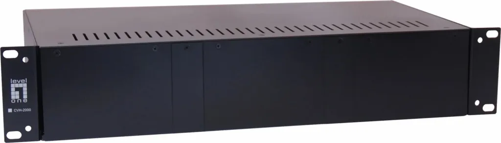 Kasë LevelOne 14-Slot Media Converter, 100-265 V, e zezë - 1