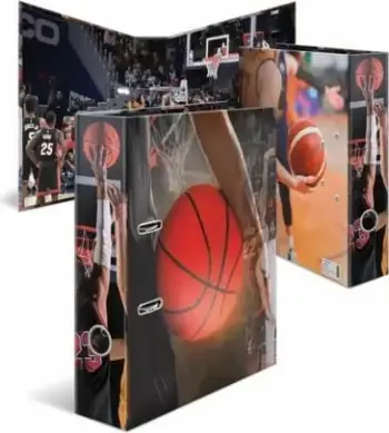 Fashikull HERMA Motif Binder Sport Basketball, DIN A4, shpinë 70mm