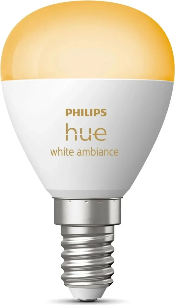 Llambë e mençur Philips Hue White ambience Lustre, Bluetooth, LED, E14, P45, Bardhë - 1
