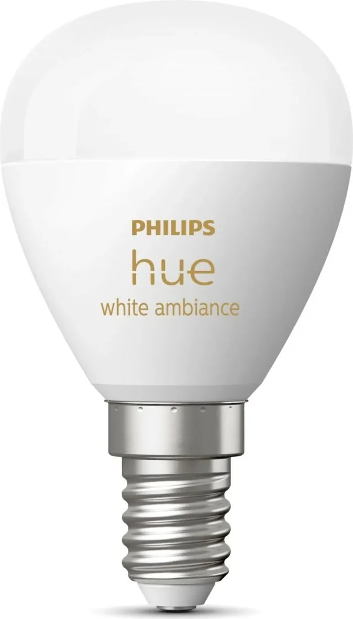 Llambë e mençur Philips Hue White ambience Lustre, Bluetooth, LED, E14, P45, Bardhë - 2