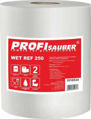 Lecka profesionale Profi Sauber WET REF 250, rrotull, 100m, e bardhë