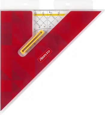 Vizore trekëndore ARISTO 25cm plastikë e kuqe