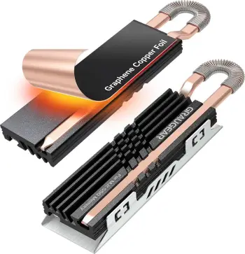 Ftohës SSD M.2 NVMe GrauGear, bakër, për 2280, i zi