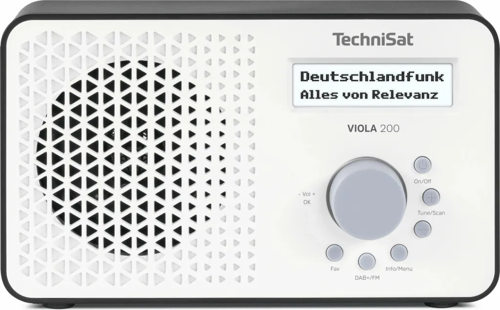 Radio TechniSat VIOLA 200, DAB+/FM, bardhë/zezë - 1