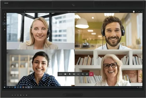 Ekran interaktiv AVOCOR W Serie AVW-5555, 55 inç, 4K UHD, Touch, i zi - 1
