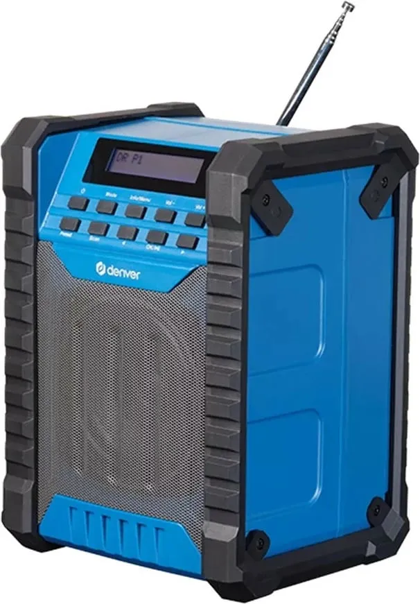 Radio portabile Denver WRD-60, DAB+/FM, Bluetooth, bateri, blu - 2