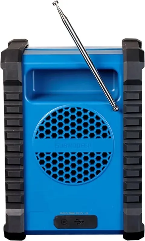 Radio portabile Denver WRD-60, DAB+/FM, Bluetooth, bateri, blu - 4