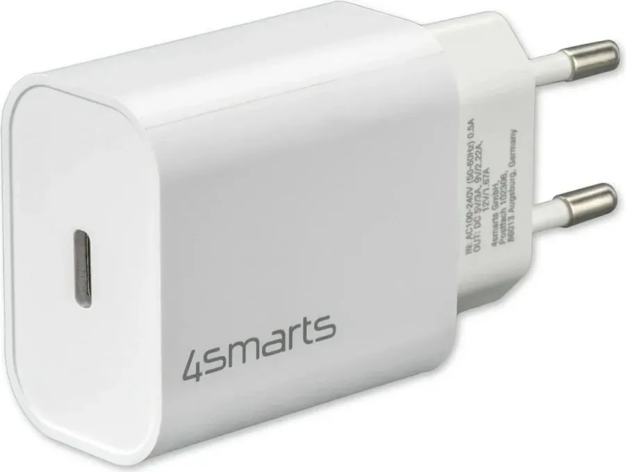 Karikues USB 4smarts 465575, 20W, i bardhë - 1