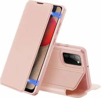 Mbështjellës Dux Ducis Skin X për Samsung Galaxy A02s, me kapak, rozë