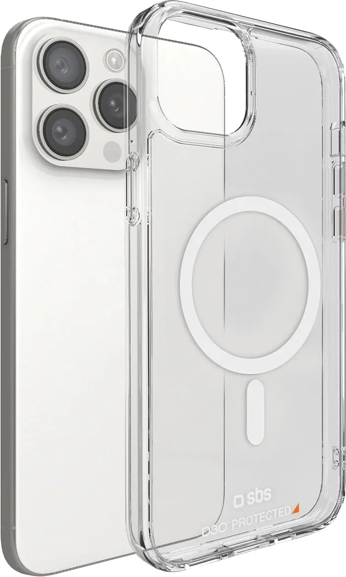Mbështjellës SBS D3O MagSafe për iPhone 15 Pro Max, Transparent - 2