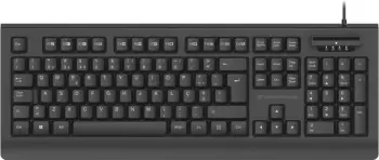 Tastierë Conceptronic USB me lexues smart kartelash, QWERTY spanjoll, e zezë