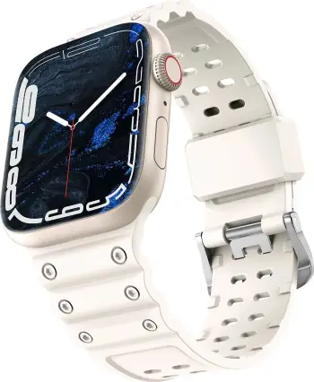 Rrip për Apple Watch Hurtel Strap Triple Protection, TPU, për Ultra/SE/9/8/7/6/5/4/3/2/1 (49/45/44/42mm), Bezhë