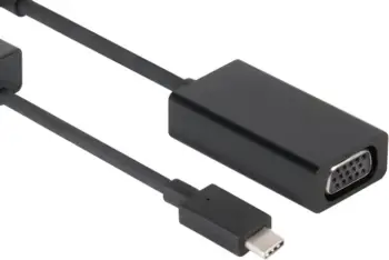 Adapter USB-C në VGA Club 3D, aktiv, 0.15m, i zi