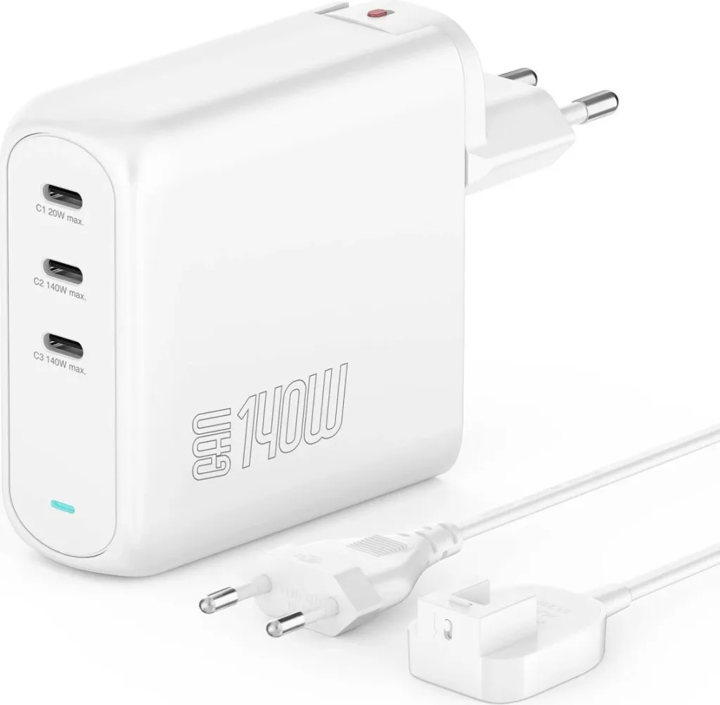 Karikues universal 4smarts GaN Flex Pro, 1.5 m, i bardhë - 1