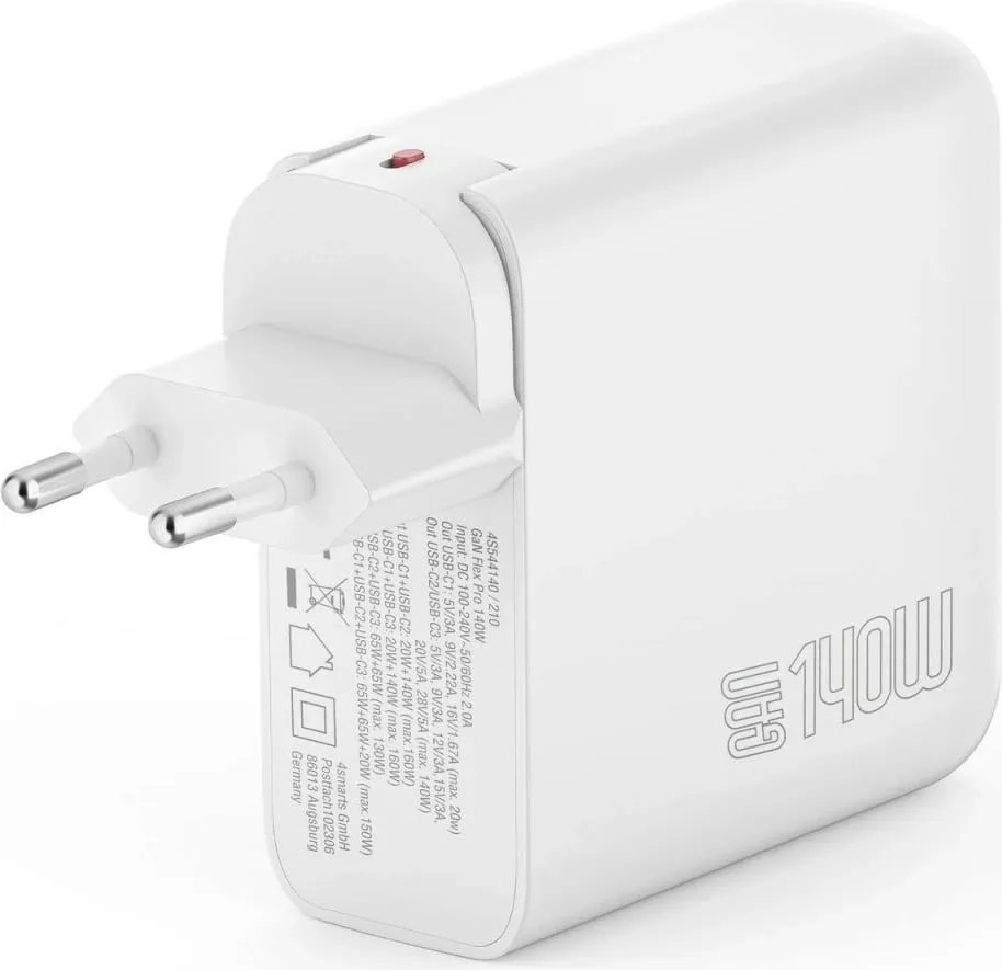 Karikues universal 4smarts GaN Flex Pro, 1.5 m, i bardhë - 4