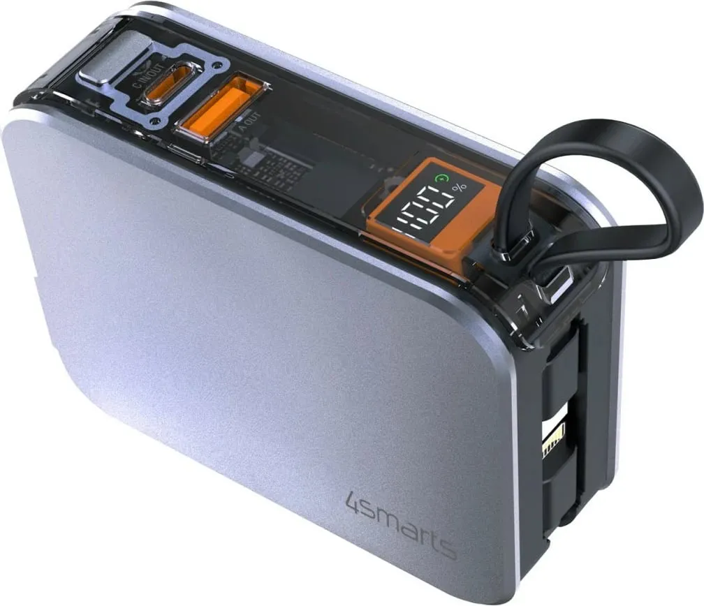 Karikues 4smarts 541287, 10000mAh, Argjendtë - 3