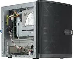 Kasë server Super Micro BARE ATOM E3940, mini tower, 6x3.5", 8GB RAM max, e zezë - 1