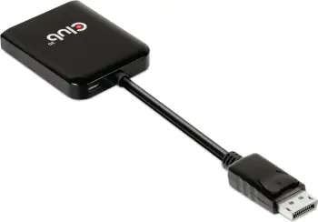 Adapter DisplayPort Club3D Multi Streaming Transport Hub 1xDP në 2xDP, 4K, i zi