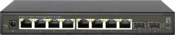 Switch LevelOne Hilbert 10-Port Gigabit Smart Lite, 8 x Gigabit RJ45, 2 x Gigabit SFP