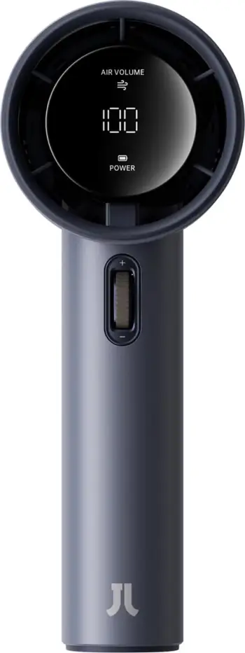 Ventilator dore Jisulife Pro1 FA53, 3600 mAh, ekran LED, USB-C, kaltër e errët