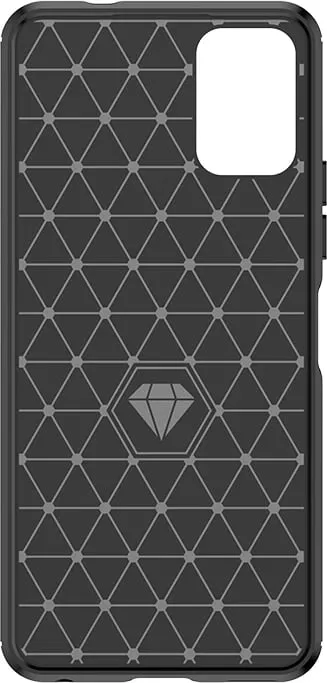 Mbështjellës Hurtel Carbon Case për Nokia C32, silikon, i zi - 4