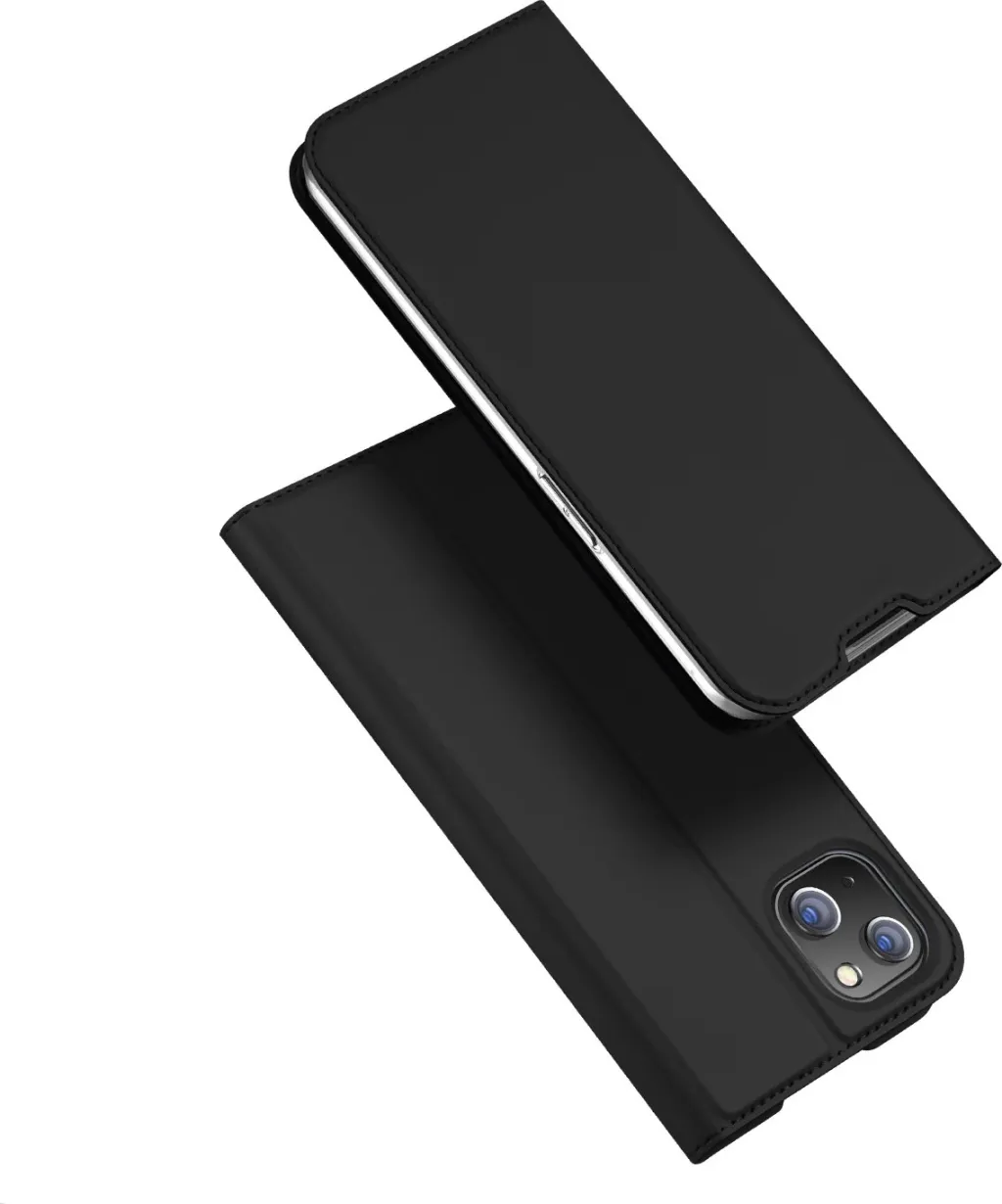 Mbështjellës Dux Ducis Skin Pro për iPhone 14 Plus, eko lëkurë, e zezë - 1
