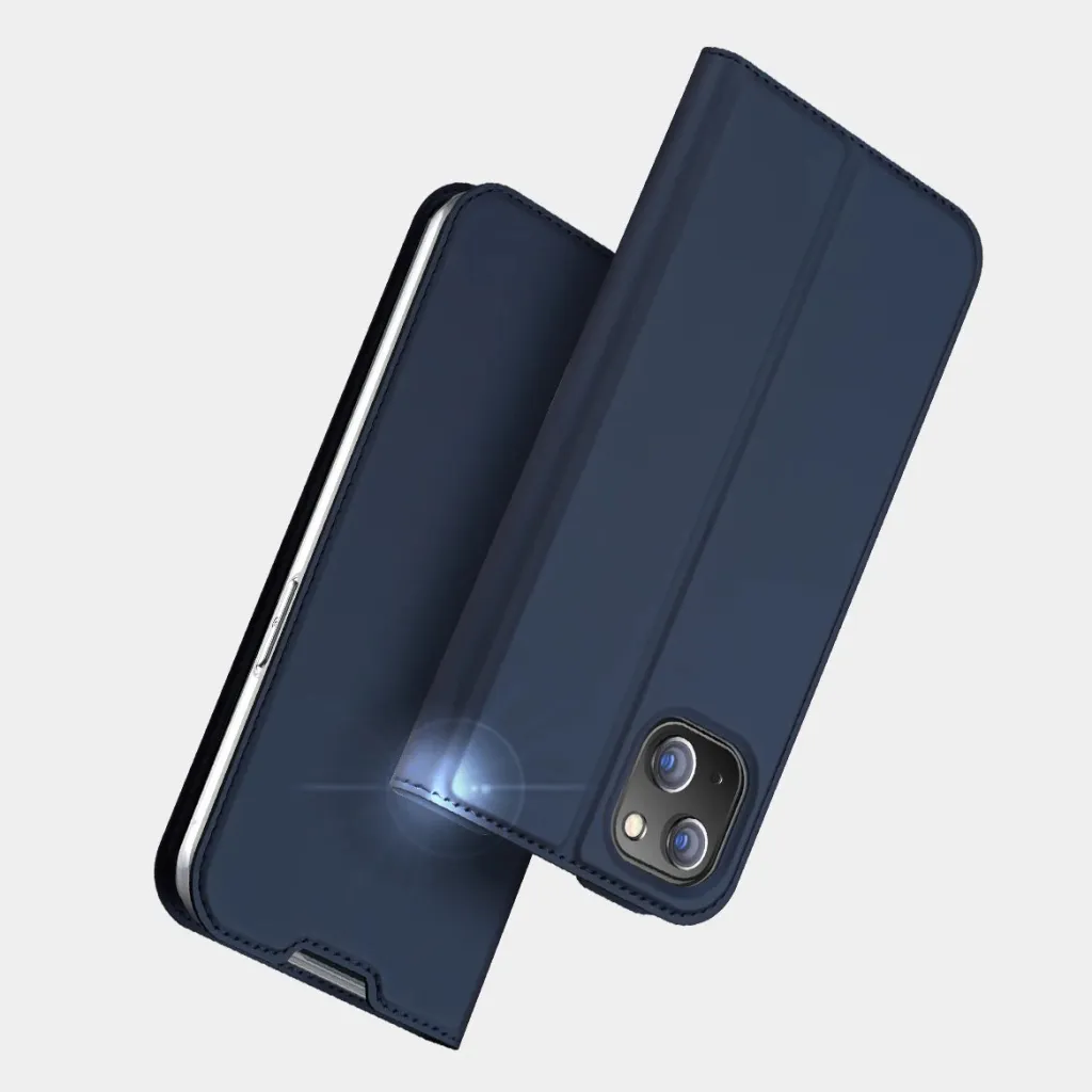 Mbështjellës Dux Ducis Skin Pro për iPhone 14 Plus, eko lëkurë, e zezë - 15