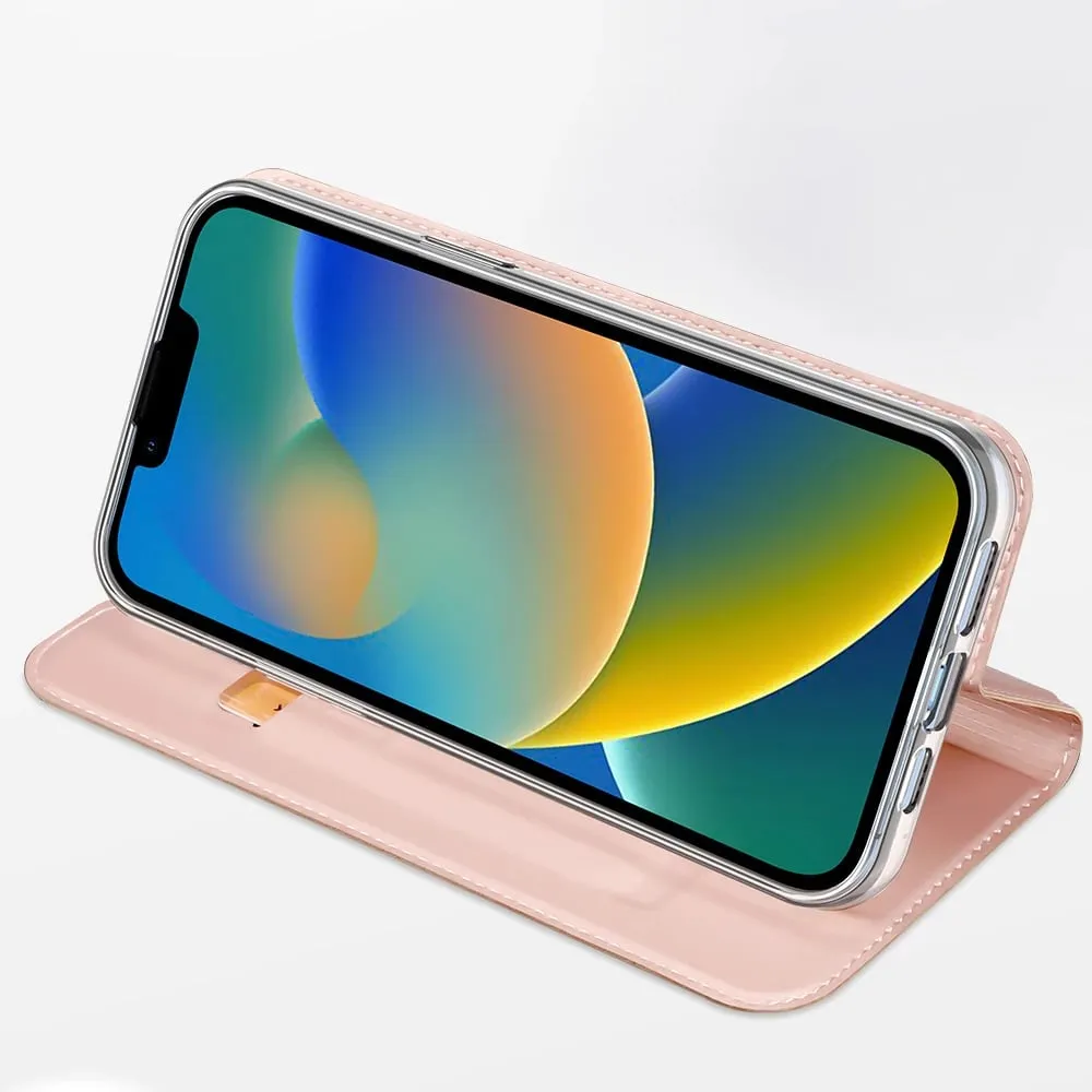 Mbështjellës Dux Ducis Skin Pro për iPhone 14 Plus, eko lëkurë, e zezë - 17