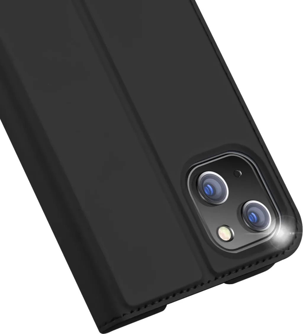 Mbështjellës Dux Ducis Skin Pro për iPhone 14 Plus, eko lëkurë, e zezë - 3