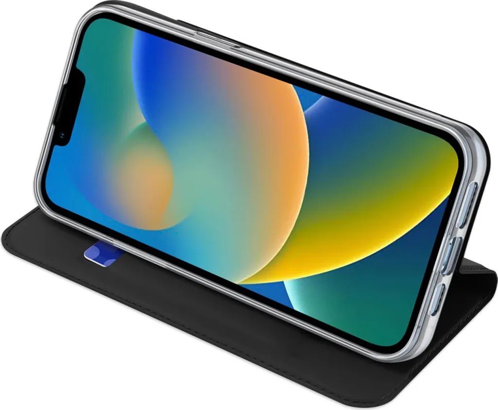 Mbështjellës Dux Ducis Skin Pro për iPhone 14 Plus, eko lëkurë, e zezë - 4