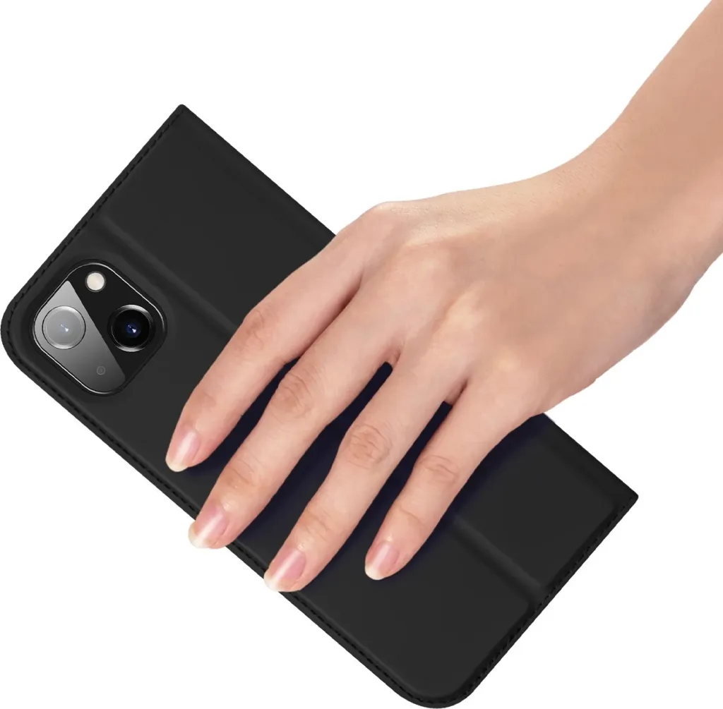 Mbështjellës Dux Ducis Skin Pro për iPhone 14 Plus, eko lëkurë, e zezë - 6