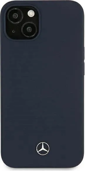 Mbështjellës Mercedes Silicone Line për iPhone 13 mini, 5.4", granat/navy - 2