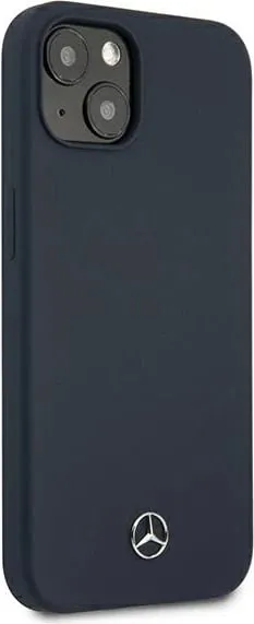 Mbështjellës Mercedes Silicone Line për iPhone 13 mini, 5.4", granat/navy - 3
