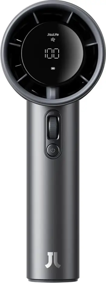 Ventilator dore Jisulife Pro1 S FA53PRO, 5000 mAh, USB-C, Gri e errët
