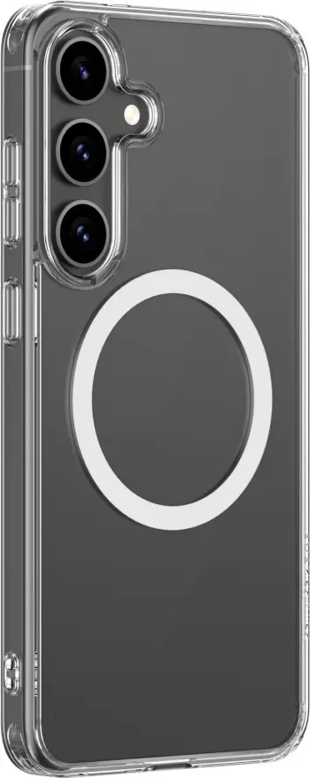 Mbështjellës AmazingThing Minimal Mag me unazë magnetike për Samsung Galaxy S25, Transparent