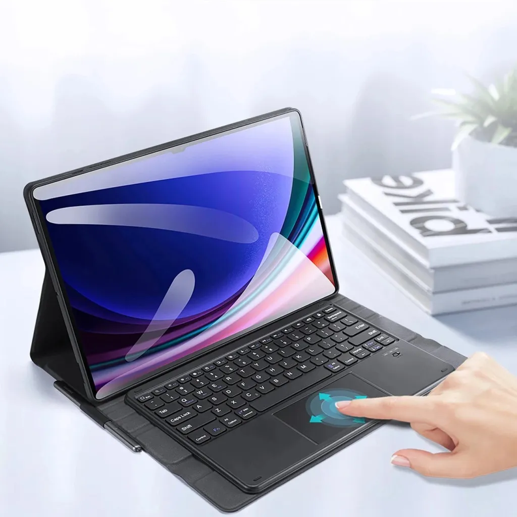 Mbështjellës me tastierë Bluetooth Dux Ducis TK Series për Samsung Tab S9 Ultra, i zi - 2