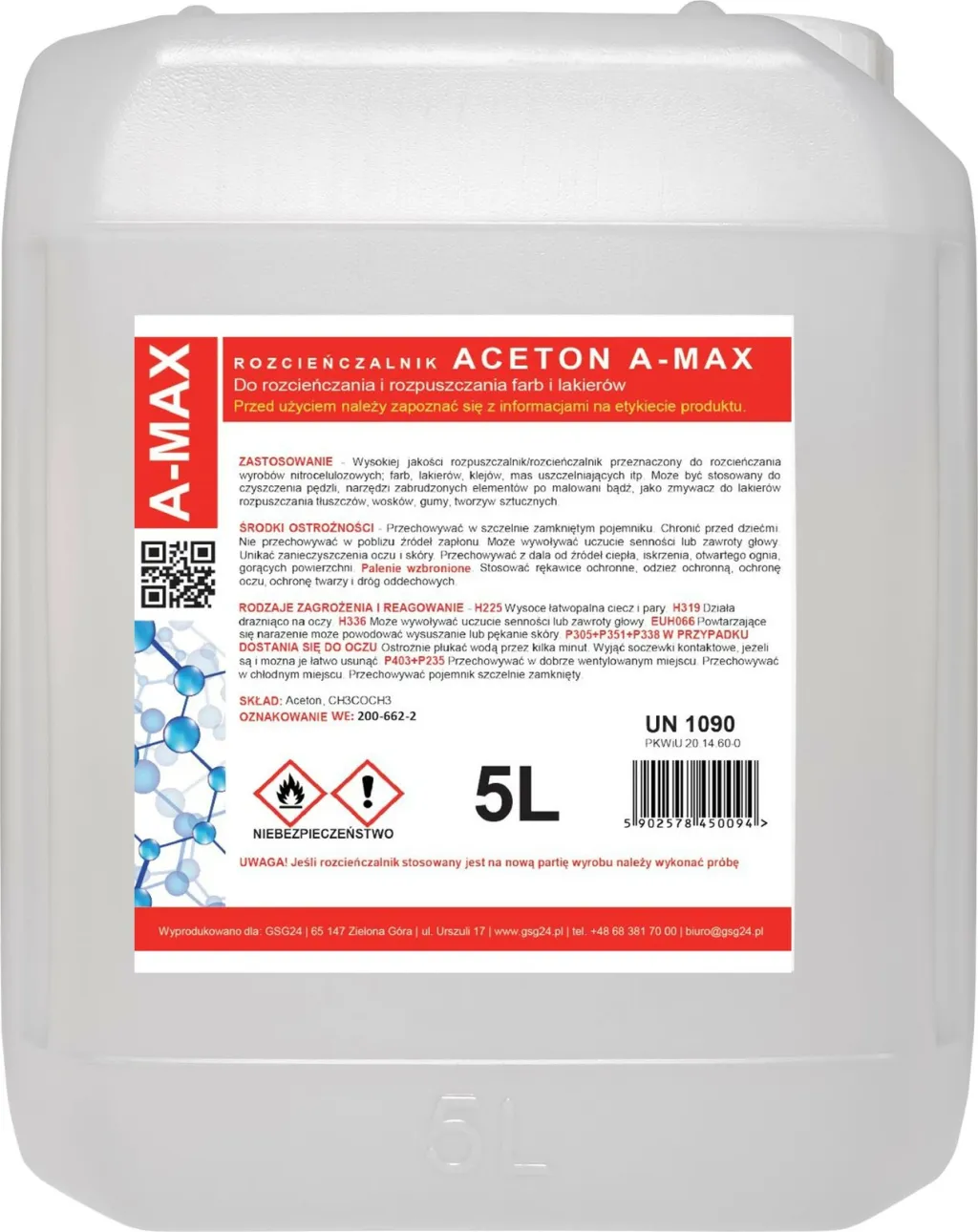 Tretës aceton GSG24 A-MAX 5L, 5000 ml - 1