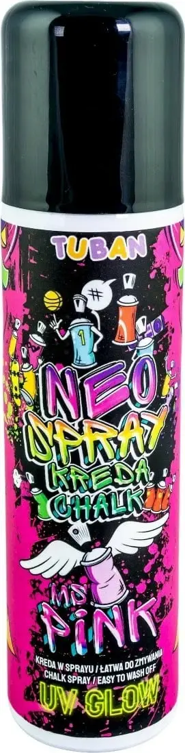 Ngjyrë sprej shkumësi Tuban Neo, 150ml, rozë neon