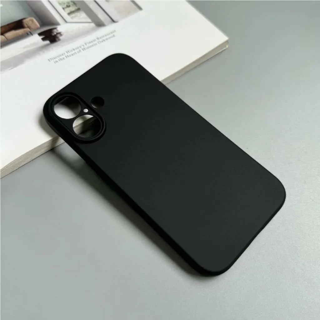Mbështjellës i butë Hurtel për iPhone 16, TPU, i zi - 2